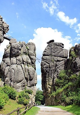 externsteine,巖,條頓堡森林