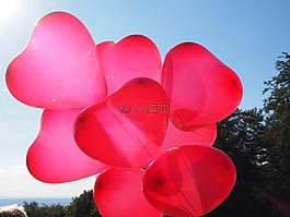 氣球,心,愛情