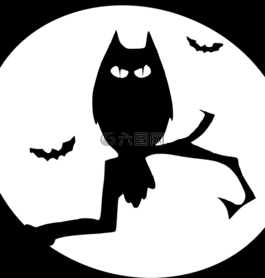 蝙蝠,萬(wàn)圣節(jié),貓頭鷹