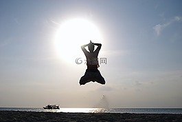 海,男子,男