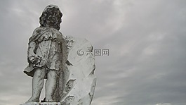 雕像,雕塑,女孩