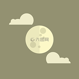 月亮,天空,云