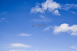 天空,藍色,云