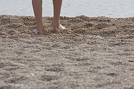 海,腳,砂