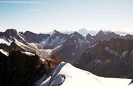 山,景觀,云