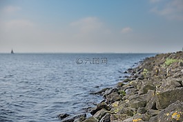 海,湖,石