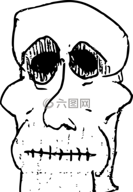 黑,卡通,死亡
