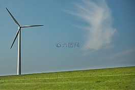 風車,荷蘭,綠色