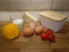 食品,雞蛋,蕃茄