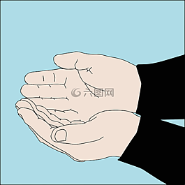 手,棕櫚,信號(hào)