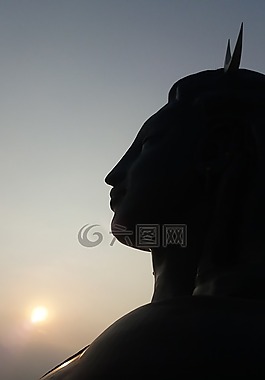神,雕像,自然