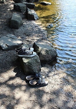 湖,鞋,mummelsee