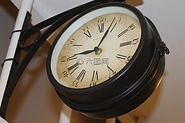 時鐘,站,火車