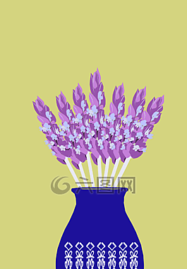 藍(lán)色,花,薰衣草