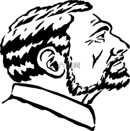 男子,頭,男
