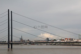 杜塞爾多夫,橋,萊茵