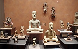 墨西哥,人类学博物馆,雕像