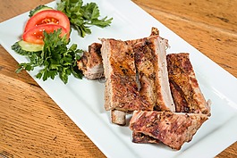 肉,豬肉,肋骨