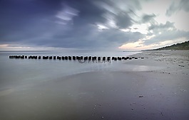 防波堤,海,海灘