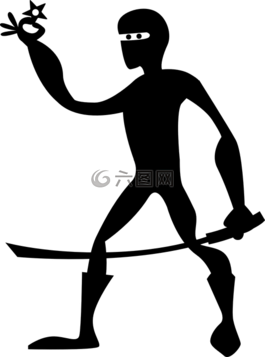 忍者,明星,側(cè)影
