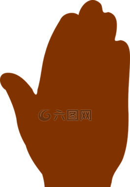 手,停止,側(cè)影