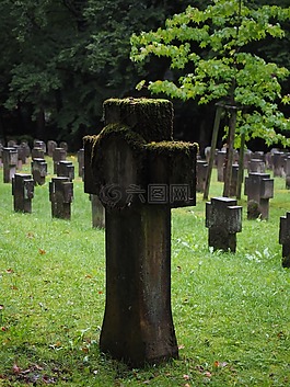墓碑,森林墓地斯圖加特,墳場