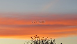 日出,秋季,七彩祥云