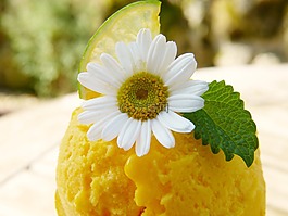芒果冰激淋,水果冰淇淋,冰淇淋