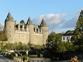 城堡,城堡josselin,布列塔尼