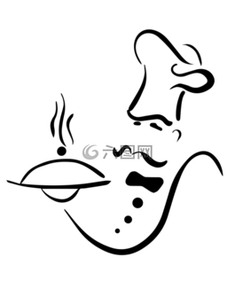 廚師,徽標,形狀