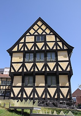 gable,前冲,的房子