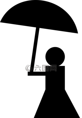 傘,夫人,側(cè)影