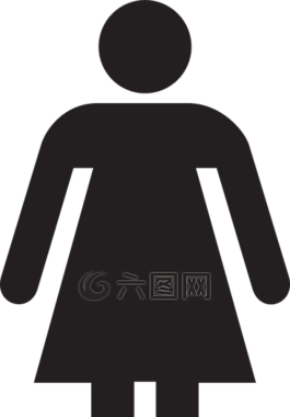 女性,女子,簡筆圖