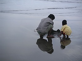 人類,海灘,海