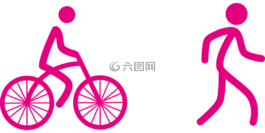 可持續發展,騎單車的男子,行人