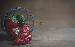草莓,红色,成熟