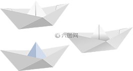 船,折疊,紙