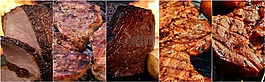 烤架,拼貼畫,肉