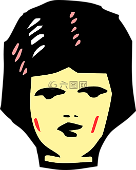 頭,夫人,女子