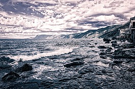 海,天空,地平線