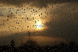 滴,雨,水