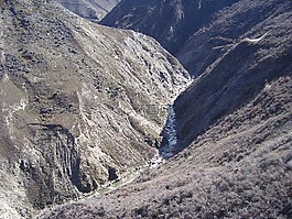 峡谷,河,景观
