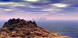 島,海,海岸