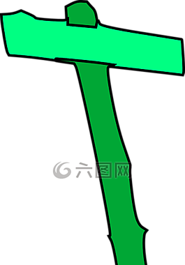 路標(biāo),綠色,跡象
