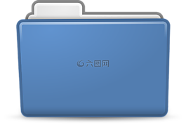藍色,文件夾,圖標(biāo)