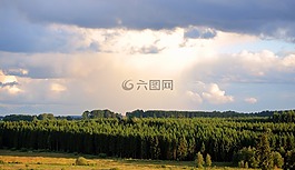 景觀,云,天空