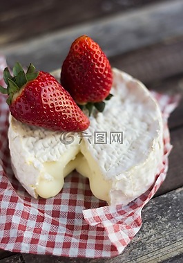 草莓,奶酪,美食