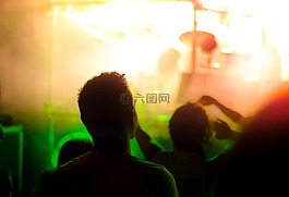 旁觀者,音樂會,人群