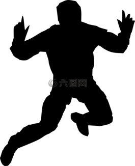 跳,男子,側(cè)影