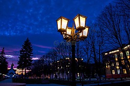 夜,燈柱,俄羅斯夜
